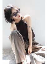 キネン バイ ツリー 宇都宮(kinen by tree)&nbsp;フェザーショート姫カットレイヤーとラベンダーミルクティー