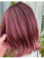 アース 郡山コスモス通り店(HAIR&MAKE EARTH)&nbsp;チェリーレッド×外ハネ