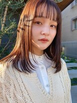 ナル(nalu.)&nbsp;ストレート/シースルーバング/シエナベージュ