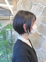 オーロ 宝塚店(ORO)&nbsp;耳かけショート濡れ髪抜け感ミニボブクールショートくびれヘア