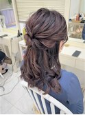 ハーフアップ