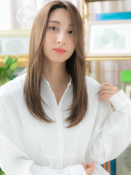 カバーヘア ブリス 上尾西口店(COVER HAIR bliss) かきあげ前髪抜け感ヘア…小顔流れるレイヤーb上尾20代30代40代