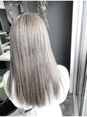ブリーチカラー透明感アッシュグレー【豊見城トリニティ】