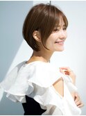 前髪ありショートボブ20代30代40代【AIN.表参道】川原大地