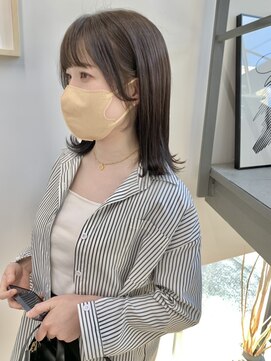 ヘアー アイス 御器所本店(HAIR ICI) 大人可愛い小顔こなれカールチョコレートカラーブリーチなし