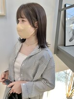 ヘアー アイス 御器所本店(HAIR ICI) 大人可愛い小顔こなれカールチョコレートカラーブリーチなし