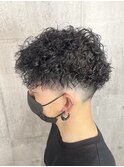 20代30代メンズツイストスパイラルパーマオシャレ感ショート