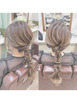 秋葉原コットン ヘアセット専門店 ナチュラル編みおろし
