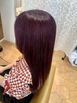 アズールサン 草加西口店(azule-sun) ダブルカラー,ワインパープル,韓国ツヤカラー【草加】