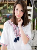 アシンメトリー艶カラー大人かわいい前下がりc5浦和10代20代30代