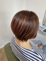 カラハ(Calaha)&nbsp;ショートボブ+オレンジカラー