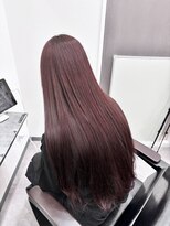 アオ(ao.)&nbsp;レイヤーカット/姫カット/ワインレッド