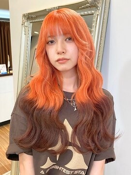 アンククロス 青山店(ANKH CROSS) 《韓国ヘア》オレンジ/毛先カラー(天水悠斗)