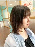 顔周りレイヤーボブウルフ20代30代40代◎