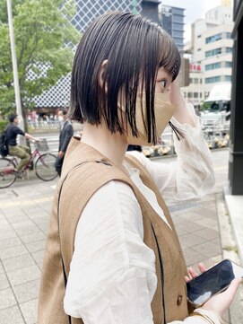 パークレーン アイス イヴェン(park lane ICI yeven) 切りっぱなしボブ外ハネボブタッセルボブミニボブぷつっとボブre