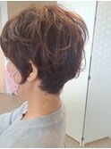 ワンカールパーマショート