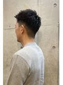 ベリーショート　ビジネス　刈り上げ　メンズパーマ　代官山
