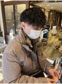 波巻きパーマ