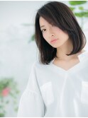 千早/髪質改善/グレージュカラー☆切りっぱなしこなれミディc