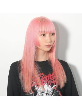 ガルテ(GARTE) 姫カットロング×ハイトーンピンク