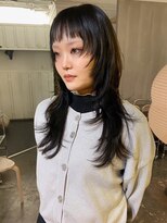 カシェ ナカザキ(CACHE NAKAZAKI)&nbsp;ロングレイヤー/顔まわりレイヤー/シャギーバング