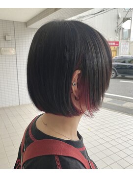 エンリー(ENlee) 【とまべち】ボブウルフ×インナーチェリーレッド