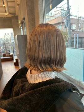 ゲーム 下北沢(GAME) ダブルカラー/大人レイヤー/ミルクティーベージュ/ウルフ/下北沢