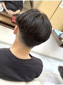 ニュアンスパーマ　毛流れパーマ　センターパート