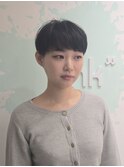 小顔ショート/マッシュショート/暗髪@20代30代40代