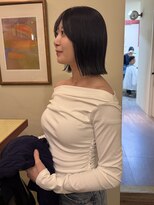 ヒントステーション(HINTSTATION)&nbsp;〈浅草 半個室〉切りっぱなしボブ×アッシュブラウン