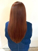 美々百花 ザスパ(美々百花 theSPA) オレンジブラウン 髪質改善 ロング 艶髪 ストレート 透明感 20代