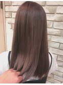 美髪イメチェン透明感◎ハイライト×水素ケアカラー
