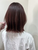 ミント(mint.)&nbsp;白髪をいかしたピンクブラウン＊ぱつっとロブ＊十条