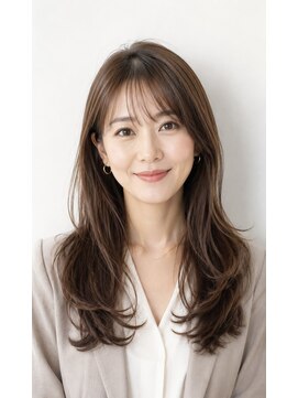 ルームス(ROOMS) 大人綺麗レイヤーロング/髪質改善で叶う透明感ツヤカラー銀座