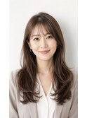 大人綺麗レイヤーロング/髪質改善で叶う透明感ツヤカラー銀座