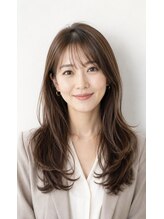 ルームス(ROOMS) 大人綺麗レイヤーロング/髪質改善で叶う透明感ツヤカラー銀座