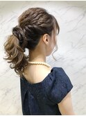 結婚式、二次会ヘアセット・ポニーテールヘアアレンジ☆