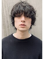 フィフス(fifth) ◇スパイラルマッシュウルフ 黒髪パーマ◇