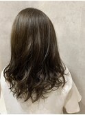 オリーブカラー×レイヤーカット【赤荻樹】