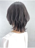 ショートウルフ_くびれヘアビタミンカラー_ba340831