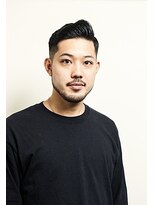 レンゲン(LENGEN) 束感刈り上げビジネス七三ツーブロックアップバング１０５７