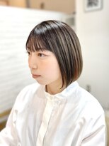 リベラ(LIBERA) ★くびレイヤーエモージュ斜めバングデザインカラーミニボブ