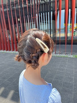 ベルポ(Bellpo) 浴衣にぴったり！編み込みアップスタイル☆