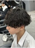 毛先が入りすぎない波巻き