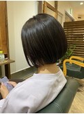大人ハイライト/シークレットハイライト/抜け感ベージュショート
