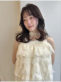 ココアブラウンふわふわくびれミディ