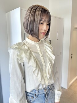 ロジェ(loje) 【loje】切りっぱなしボブ/アンブレラカラー/デザインカラー