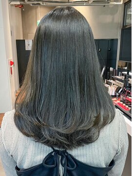 アルバム 銀座(ALBUM GINZA) エモージュ美髪グレージュカラーレイヤーロング_ba487731