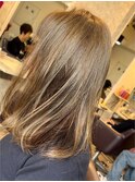 ことりベージュ透明感カラー