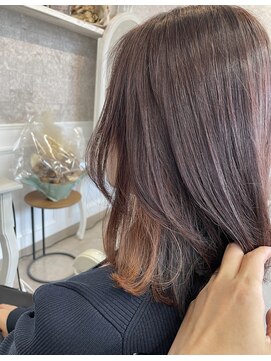 アルト(ALTO) 10代20代30代40代ピンクヴァイオレットにインナーオレンジ艶髪